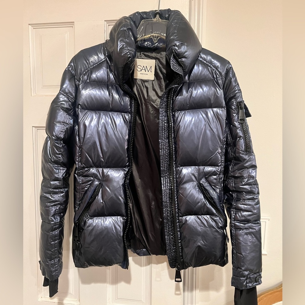 Sam. Freestyle Down Jacket Size Small Dark Marine - image 1